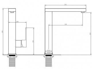 Смеситель для кухни ABBER Daheim AF8214G золото матовое